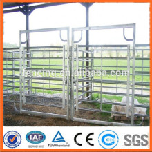 Tubo de acero corral paneles de cercado / galvanizado cabina caballo cerca paneles / metal ganado granja cerca panel
